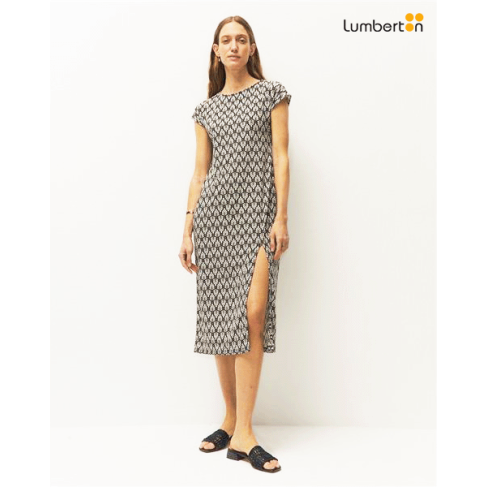 Vestido Estampado Largo...