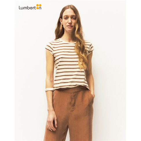 Camiseta rayas manga corta...