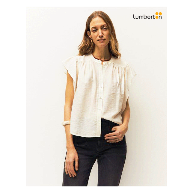 Camisa mujer volantes linoCA338...