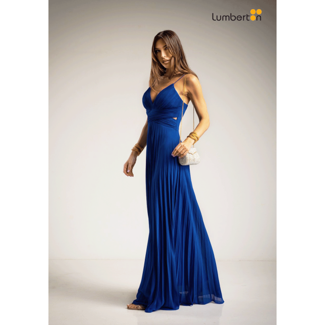 Vestido Escote Corazón Drapeado Cut...