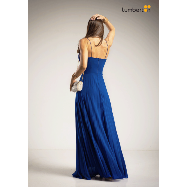 Vestido Escote Corazón Drapeado Cut...