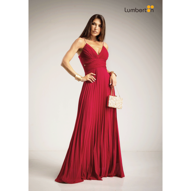 Vestido Escote Corazón Drapeado Cut...