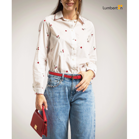 Camisa Blanca Bordada...