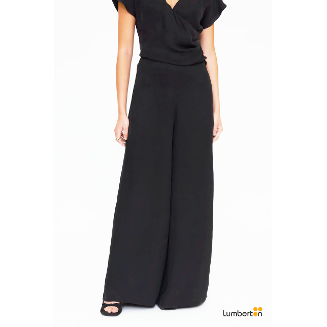 Pantalón Ancho Fluido Negro11290 Wild...