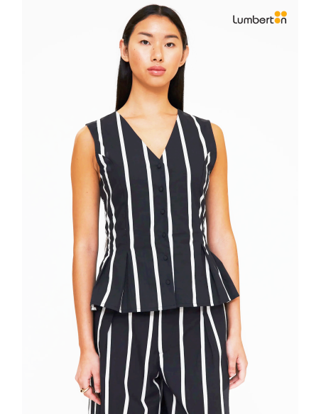 Chaleco con estampado Grimaud Black41211 Wild Ponny