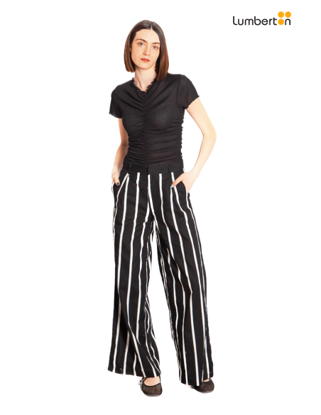 Pantalón con estampado Grimaud Black41212 Wild Ponny