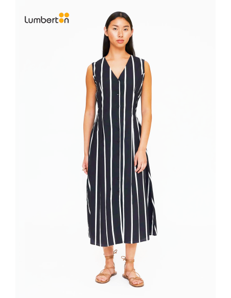 Vestido midi con estampado Grimaud Black41223 Wild Ponny