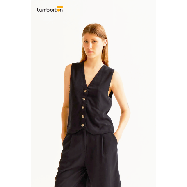 Chaleco escote pico negro41225 Wild...