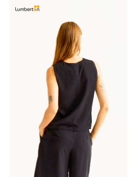 Chaleco escote pico negro41225 Wild Ponny