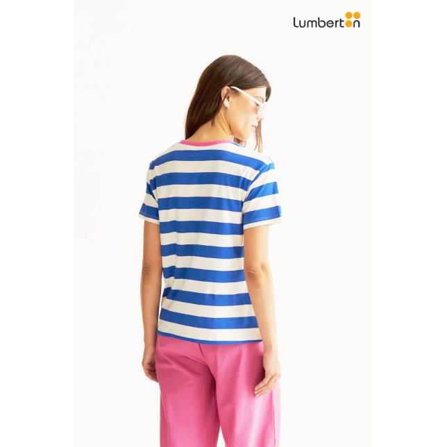 Camiseta Rayas Azul y Blanco42012...