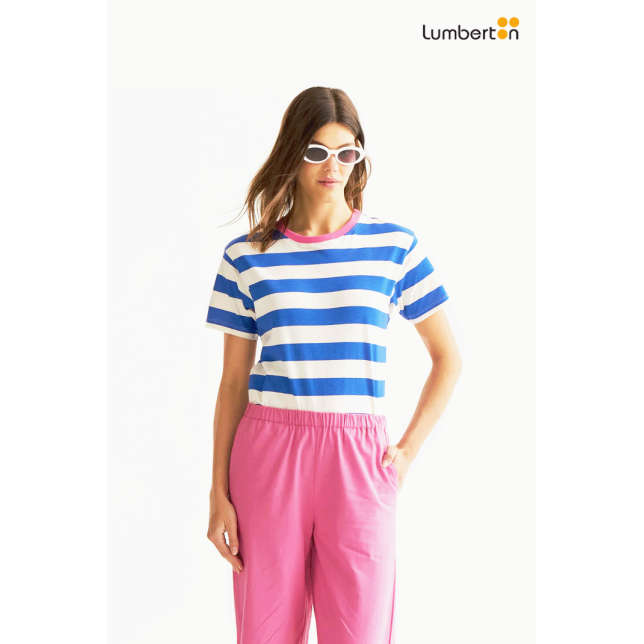 Camiseta Rayas Azul y Blanco42012...