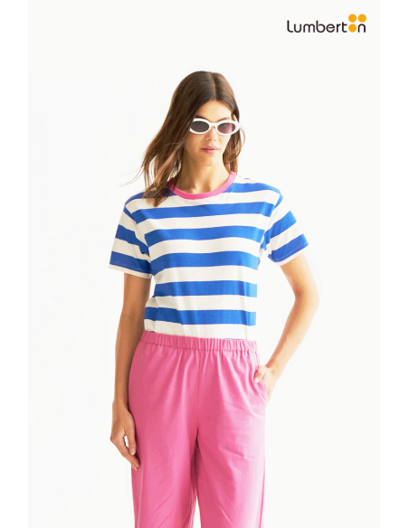 Camiseta Rayas Azul y Blanco42012 Compañía Fantástica