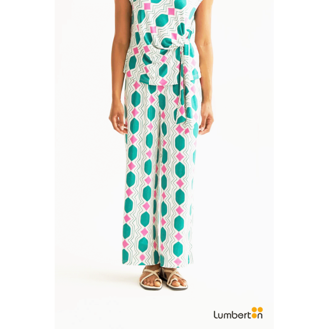 Pantalón Estampado Geometric...