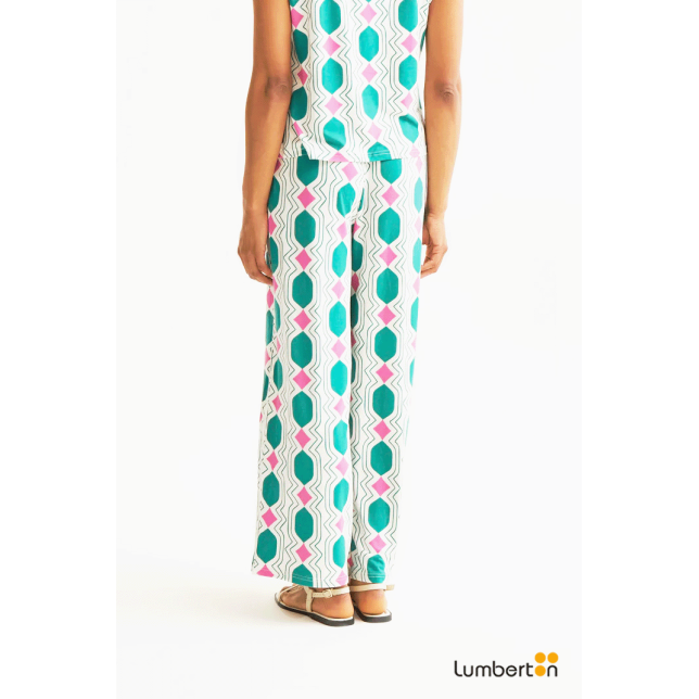 Pantalón Estampado Geometric...