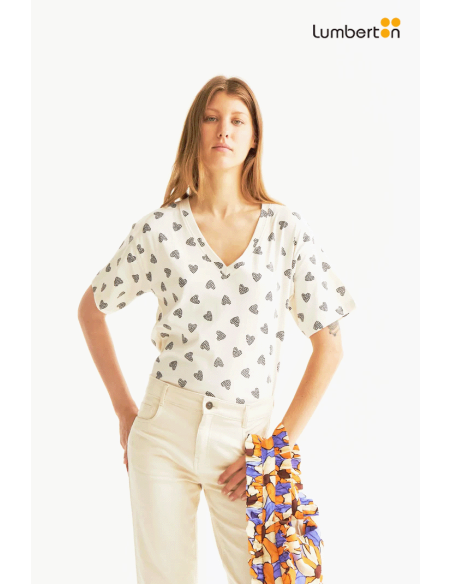 Camiseta Estampado Ladybug Black42009 Compañía Fantástica