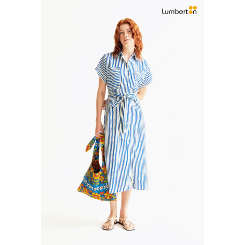 Vestido midi con estampado...