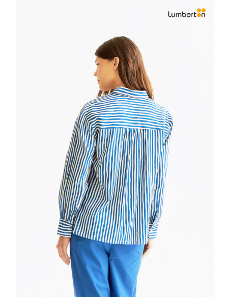 Camisa con estampado Lavagna Blue40015 Compañía Fantástica