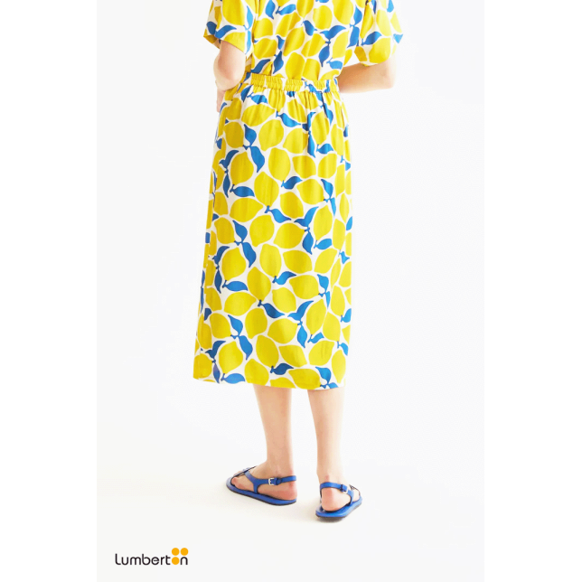 Falda Midi Estampado Limones40002...