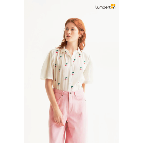 Camisa con estampado White...