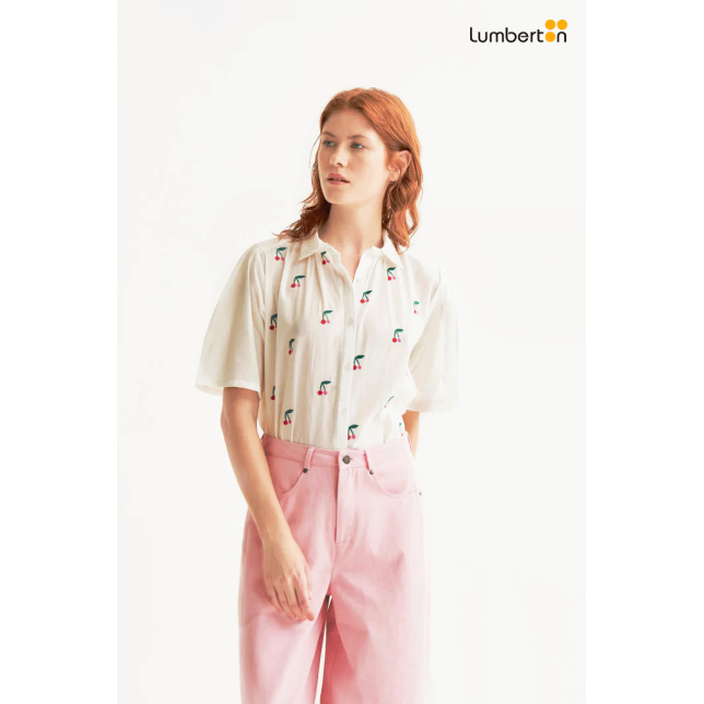 Camisa con estampado White...