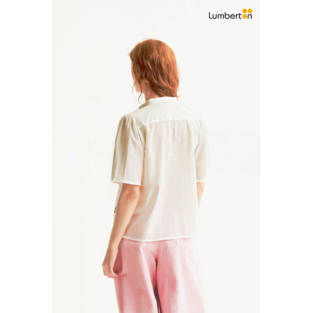 Camisa con estampado White...