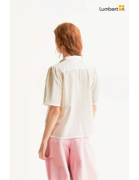 Camisa con estampado White Cherries43037 Compañía Fantástica