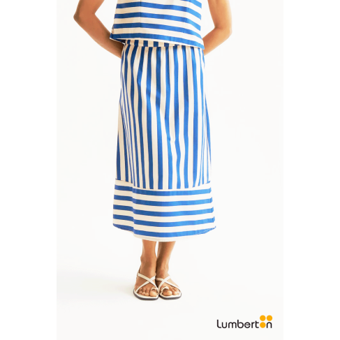 Falda Midi Estampada Bamboo...