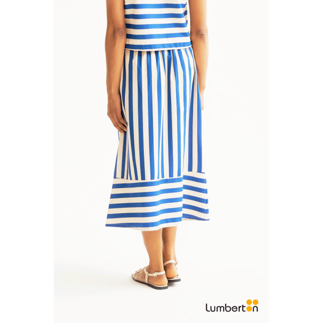 Falda Midi Estampada Bamboo Blue41032...