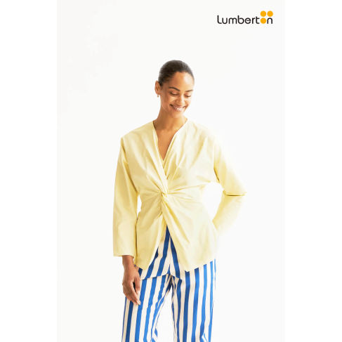 Top Drapeado Amarillo...