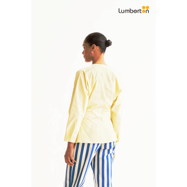 Top Drapeado Amarillo Claro11037...