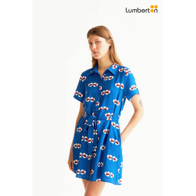 Vestido Corto Estampado...