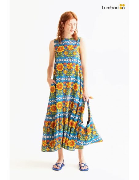 Vestido largo con estampado Garden43008 Compañía Fantástica