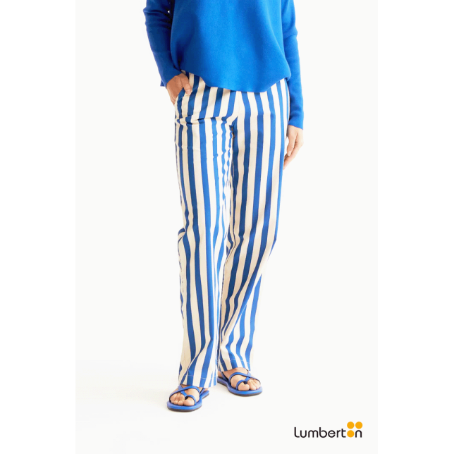 Pantalón Estampado Bamboo Blue41000...