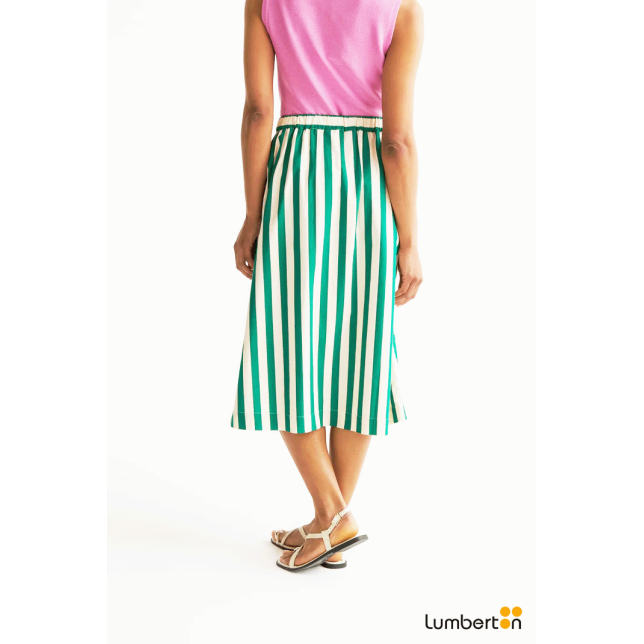 Falda Midi Estampada Bamboo...