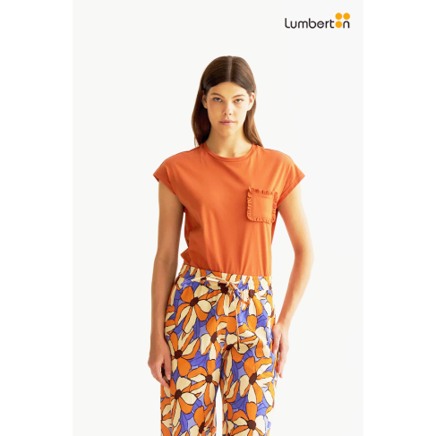 Camiseta básica marrón11019...