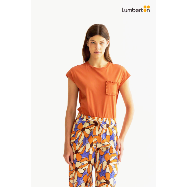 Camiseta básica marrón11019 Compañía...