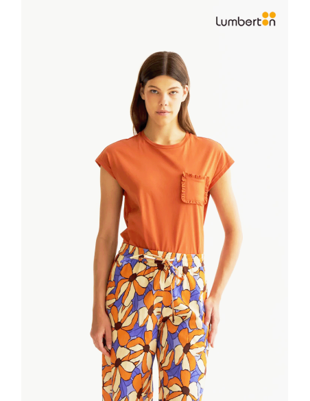 Camiseta básica marrón11019 Compañía Fantástica