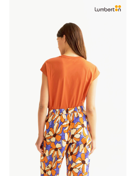 Camiseta básica marrón11019 Compañía Fantástica