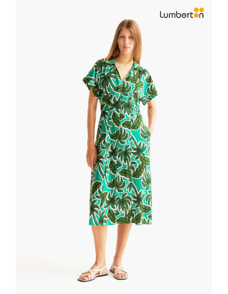 Vestido midi estampado Palm Tree43000 Compañía Fantástica