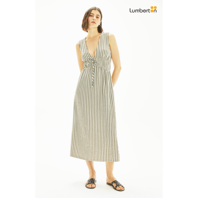 Vestido Rayas VerdeVE654R Systemaction