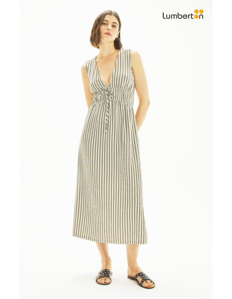 Vestido Rayas VerdeVE654R Systemaction