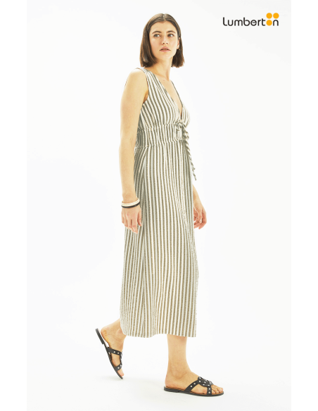 Vestido Rayas VerdeVE654R Systemaction