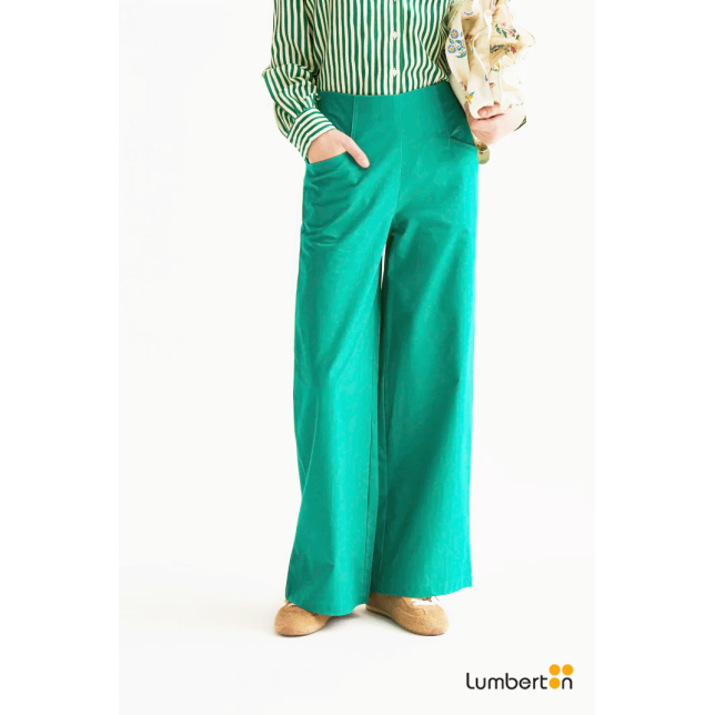 Pantalón Ancho Verde43018 Compañía...
