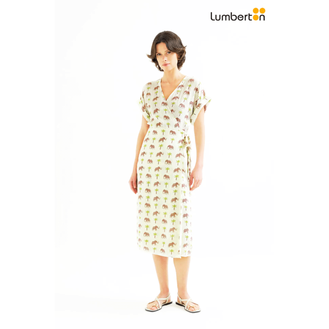 Vestido Midi Estampado Elefante41123...