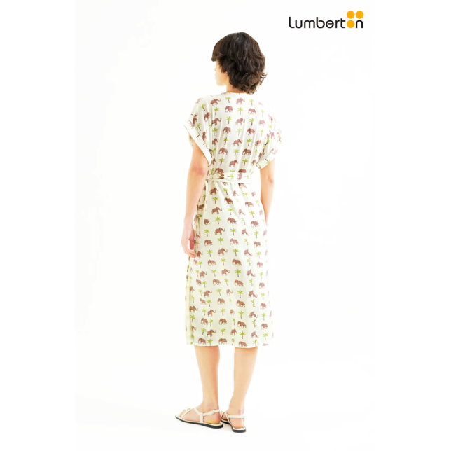 Vestido Midi Estampado Elefante41123...