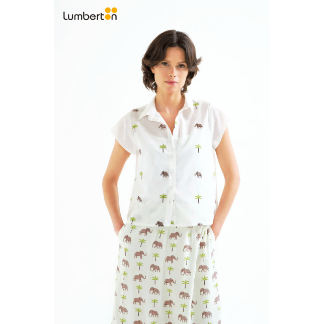 Camisa estampado Elefante y...
