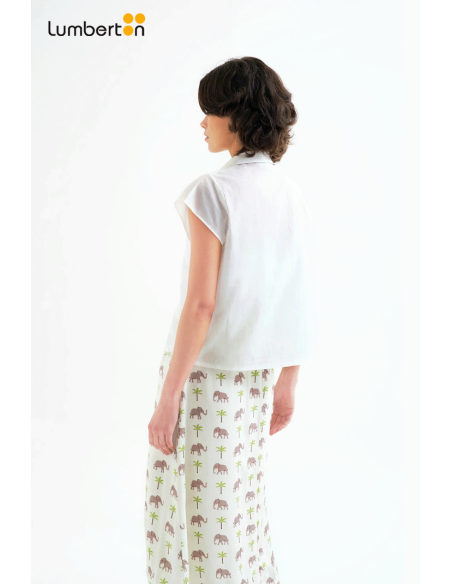 Camisa estampado Elefante y Palmera41125 Compañía Fantástica