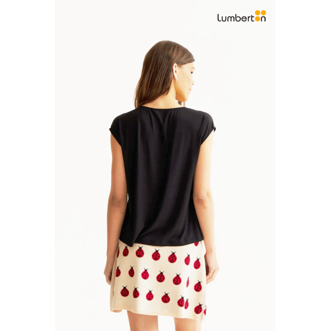 Camiseta Negra Manga Sisa41005...