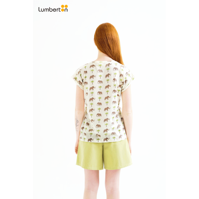 Camiseta Estampado Elefantes42115...