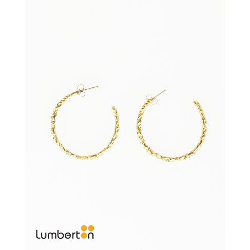 Pendientes Aro Con Relieve...